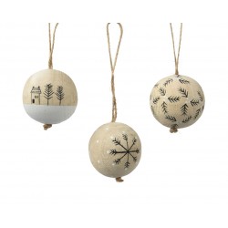 Boule Bois Blond Ø6-H6 En...