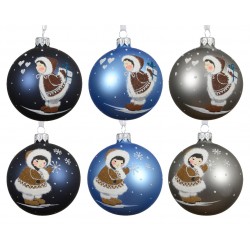 Boule Eskimo Bleu/Gris En...