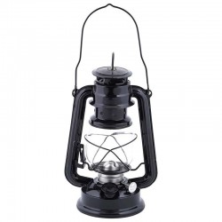 Lampe Tempete À Huile Noire...